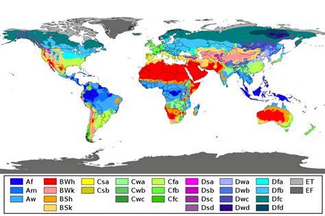 Schaubild Klimatypen Geographie Quizlet