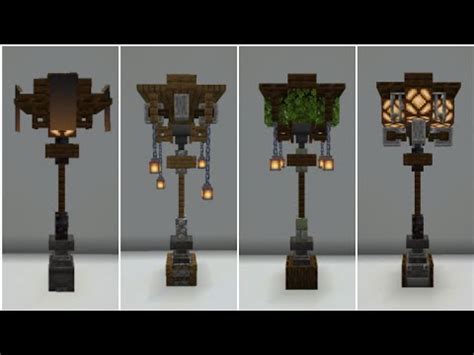 Minecraft: 12+ Ideas of Street Lamp Designs | Minecraft designs ...