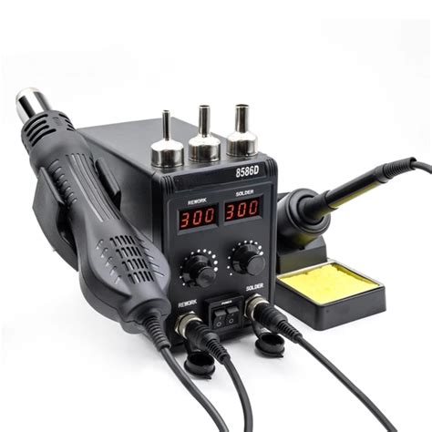 Wnghron W D Soldering Station In Hot Air Gun Lcd Dual