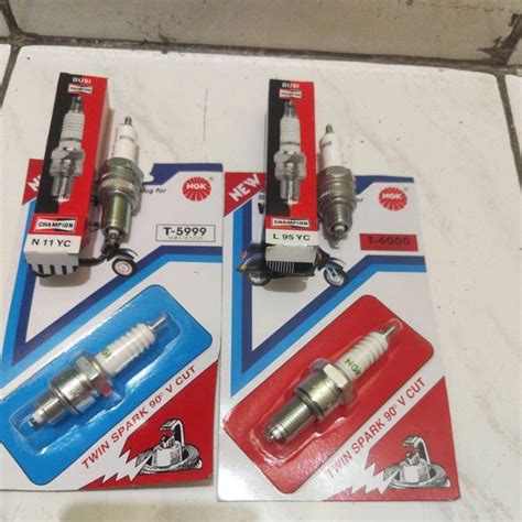 Jual Busi NGK Champion Panjang Pendek Vespa Super Sprint Px Ps