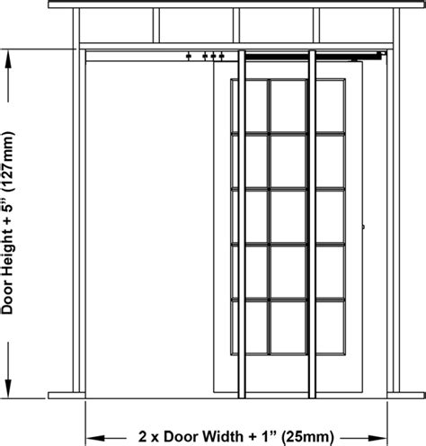 Johnson Hardware 1560 Pocket Door Frame Sliding Folding