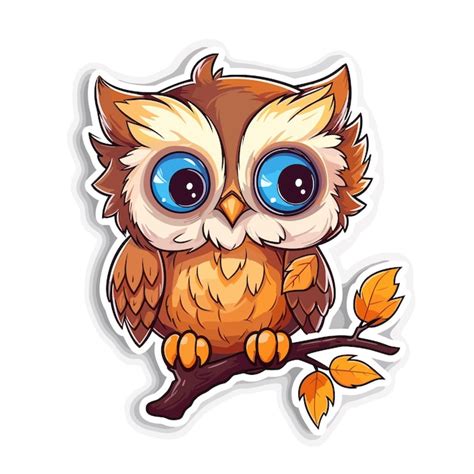 Illustration De Dessin Anim De Hibou Dessin La Main Style Automne