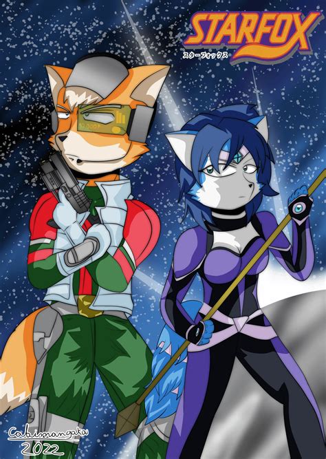 I Did This Fanart Of Starfox Featuring Fox And Krystal With Their