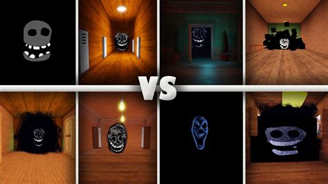 Roblox Doors Rush Jumpscare Vs 23 Different Rush Jumpscares Youtube