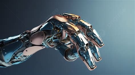 Fondo 3d Renderizado Aislado De Una Mano Robótica O Cyborg Sosteniendo