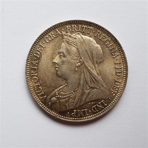 1894 Queen Victoria Silver Shilling T M J Hughes Coins