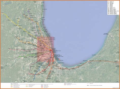railway maps   united states chicago area
