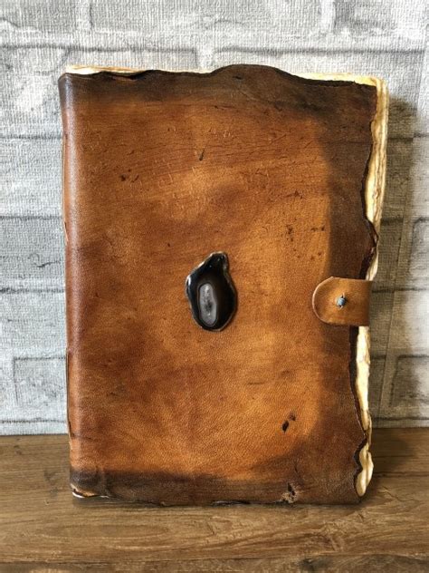 Buku Kulit Leather Journal Htsm Brown Large Thick Buku Kulit Buku