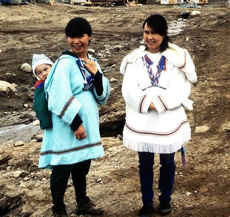 Inuit Mothers Wearing Amauti They Are Also Called Parkas Or Anorak