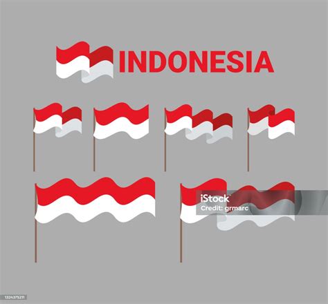 Item Bendera Indonesia Ilustrasi Stok Unduh Gambar Sekarang Agustus