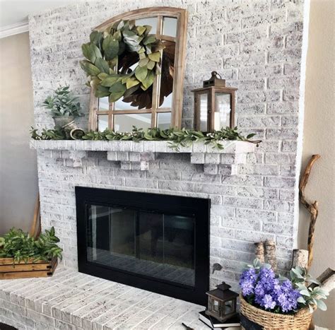 Painting Fireplace Brick Ideas Homyracks