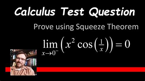 How To Prove Limit By Squeeze Theorem Calculus Test Question Youtube