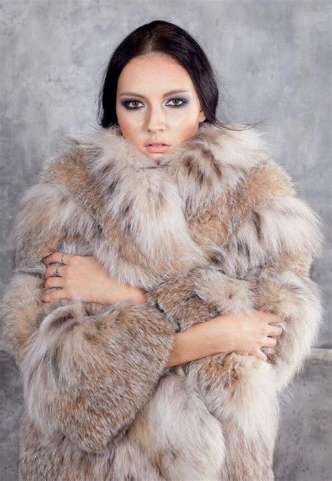 Lynx Fur Coat Fur Hood Coat Fur Fashion Fur