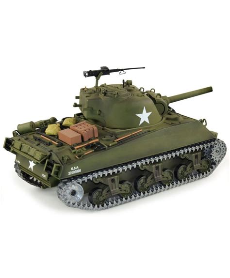 CHAR SHERMAN M4A3 AMERICAIN RC 1 16 COMPLET BRUIT FUMEE 2 4Ghz