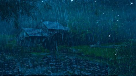 Bruit De Pluie Bruit De La Pluie Et Tonnerre Au Bord Du Lac Sons De