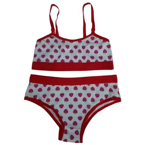 Conjunto Lingerie Infantil Sutiã Top Calcinha Menina Moça Bella Fiore