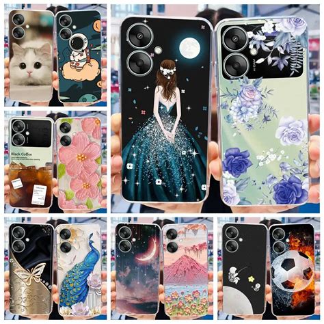 For-Xiaomi-Redmi-13C-5G-Case-Redmi-13R-Luxury-Painted-Cover-Clear ...