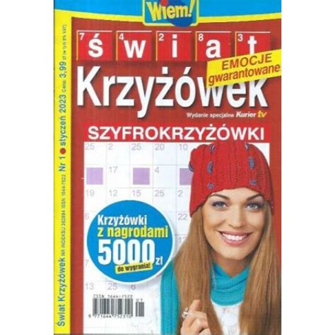 Świat Krzyżówek Szyfrokrzyżówki Wiem 1 2023 TanieCzytanie