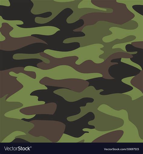 Camouflage Pattern Background Seamless Royalty Free Vector