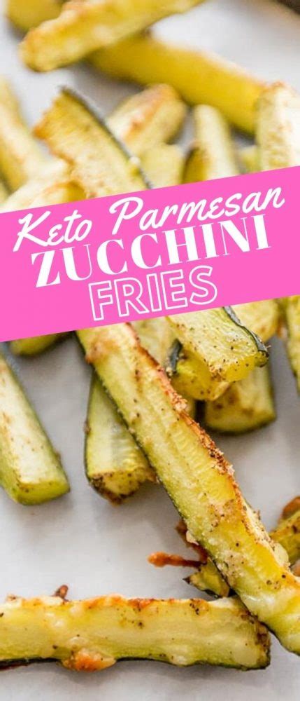 Keto Garlic Parmesan Zucchini Fries - Sweet Cs Designs