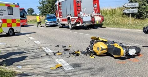 Unfall Zwischen Motorrad Und Baufahrzeug J Hriger Nach