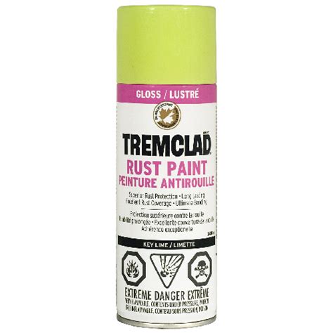 Peinture antirouille en aérosol Tremclad 340 g limette lustré