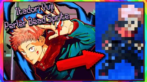 Making An Itadori Yuji Perler Bead Sprite Jujutsu Kaisen Youtube