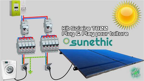 Panneaux solaires à installer soi même sur toiture Sunethic le kit