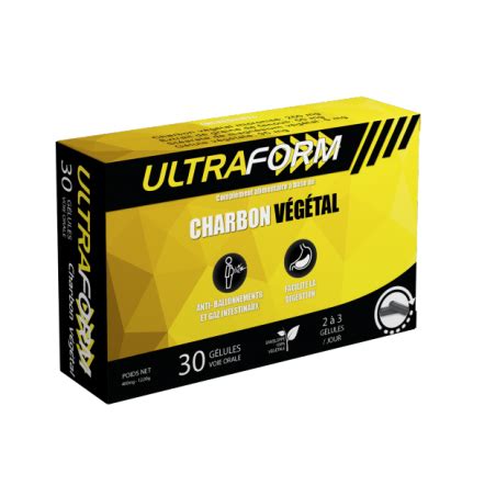 ULTRAFORM CHARBON VEGETAL 30 GELULES