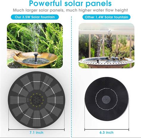 Aisitin W Solar Fountain Pump Solar Water Pump Floating Fountain