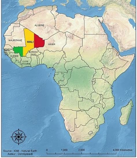 Political Map Of Mali Africa - United States Map