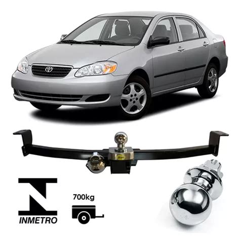 Reboque Toyota Corolla 2002 A 2007 Engate Rabicho 700kg Kit Frete grátis