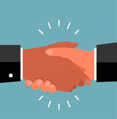 Two Businessman Shaking Hands As An Agreement 1886419 Vector Art At