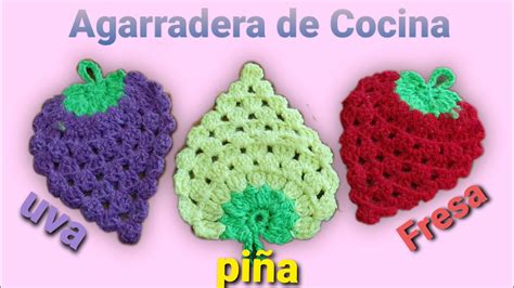 Agarradera De Frutas A Crochetfruta Tejida A Crochetcomo Hacer Una