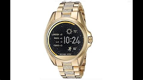 Michael Kors Mkt5002 Touch Screen Watches Gold Bradshaw Smartwatch Black Friday Amazon 2016