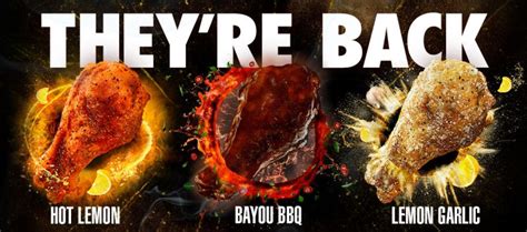 Hot Lemon Bayou Bbq And Lemon Garlic Wing Flavors Return To Wingstop For Limited Time Through