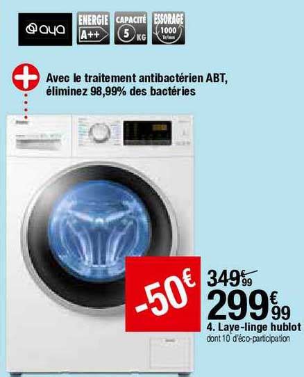 Promo Lave Linge Hublot Aya Chez But Icatalogue Fr