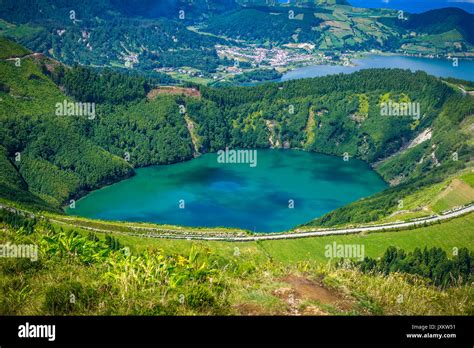 Santiago Lagoon Lagoa De Santiago Sete Cidades Sao Miguel Azores