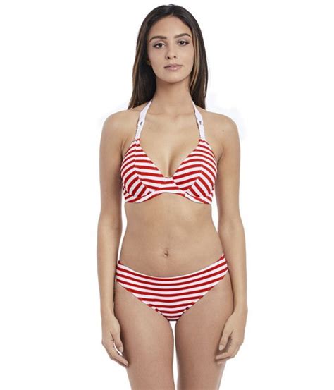 Bikini Copa D Estampado Rayas De Freya