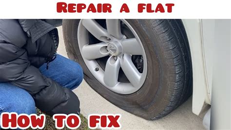 Flat Tire How To Fix A Flat Tire At Home Youtube