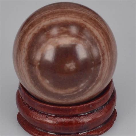 Pierre Vendue Seule Chocolate Jasper Boule De Quartz Rose En Cristal