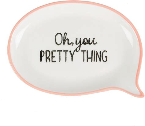 Sass And Belle Ceramic Oh You Pretty Thing Ring Holder Dish Jewellery Dish Uk Diy