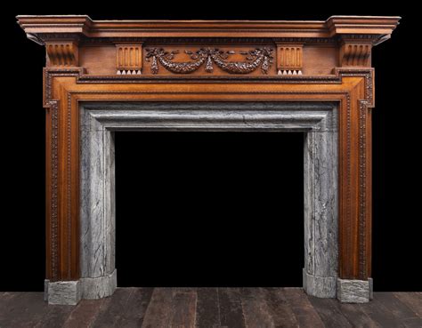 Wooden Fireplace - W119 - 19th Century, Antique Fireplaces, Georgian ...