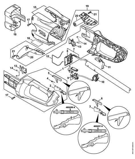 Stihl HTA65 Handle Housing Cover Lawn Turfcare Machinery Parts