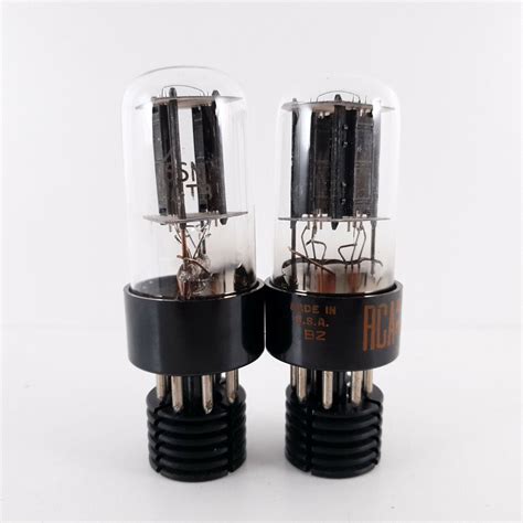 X Sn Gtb Rca Tube S Prod Black Plates Matched Pair Ck Ena