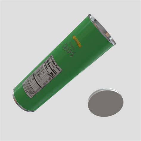 3d Model Potato Chips Tube 3 Open Vr Ar Low Poly Cgtrader