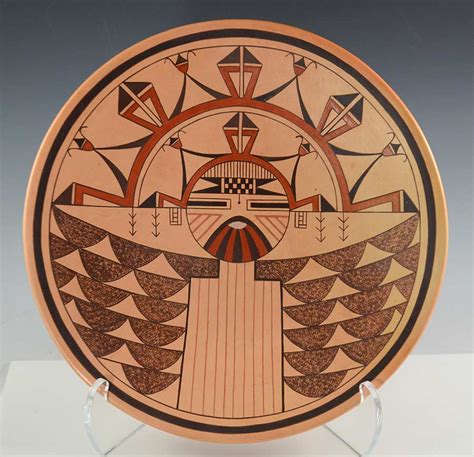 Valerie Kahe Shalako Hopi Plate Hopi Pottery Sedona