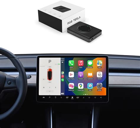 Tesla Carplay Adaptador Inal Mbrico Carplay Android Auto Para Tesla