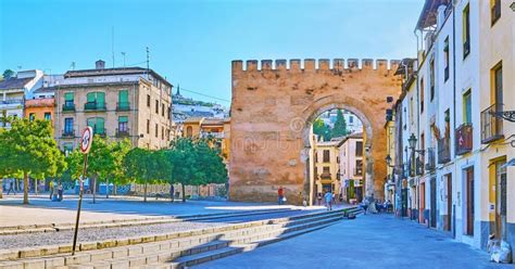 Puerta De Elvira Arch Gate In Granada Spain Editorial Photo Image Of