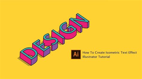 Best How To Create D Isometric Text In Illustrator Tutorial In Graphic